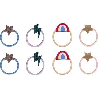 Mimi & Lula - 8 Hårelastikker - Mini Rainbow Dancing Queen