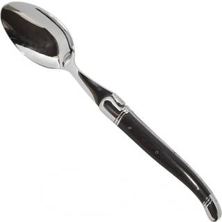 Spiseske Ibenholt med 2 stålkraver