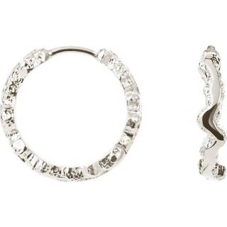 Camille Brinch Small Shiny Sparkly Hoops Sølv