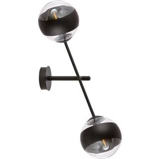 Linear K2 Sort/Stribe væglampe - Ø14 cm, E14, 230V, uden lyskilde