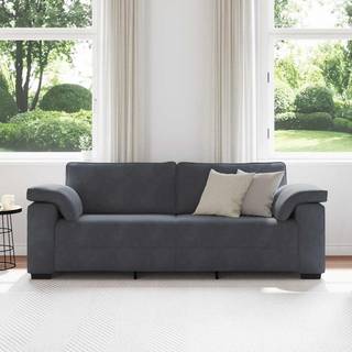 3-Personers Sofa Fløjl - 178 cm / Mørkegrå