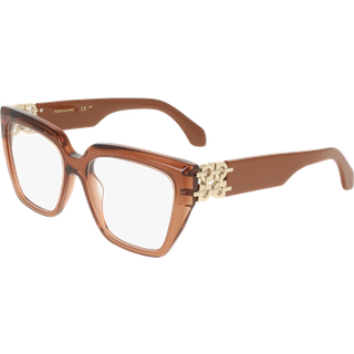 Salvatore Ferragamo SF3041E 261 53 Briller Kvinder Brun - Transparent Caramel Brown - 53mm