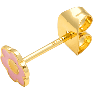 Ørering - Guld - Anemone Yellow/Pink