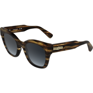 LONGCHAMP Kvinde LO791S 211 Solbriller Acetat Brun Grå Firkantet Normal Skygge
