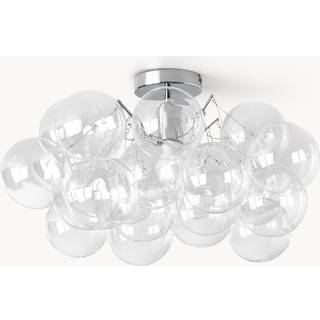 Glaskugle Loftlampe Bobler Krom
