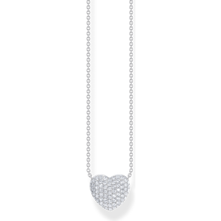 Thomas Sabo KE2277-051-14-L45V Silberne Herz-Kette mit Zirkonia 40-45 cm Damen
