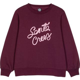 Santa Cruz Women's Ribbon Script Front Crew Sweatere Damer størrelse 10 farve lilla