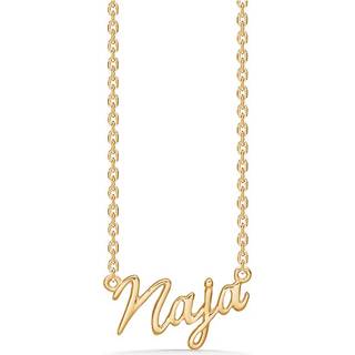 Studio Z navnekæde i guldbelagt - NAJA