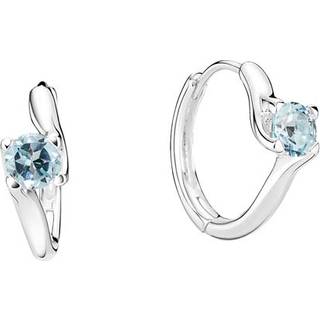 Lund Copenhagen øreringe i sølv med topas