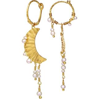 Maanesten Esta forgyldte øreringe - 9843A