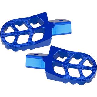1 par nye blå CNC motorcykel brede smedede fodpinde Fodstøtte hvilepedal passer til Sur-Ron Light Bee