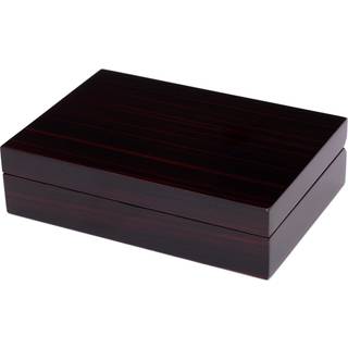 Sort & Kirsebærfarvet Kasse i Træ til Manchetknapper