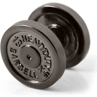 Satago | 12 mm Gunmetal Grå Rustfri Stål Håndvægt Fake Plug Ørestik