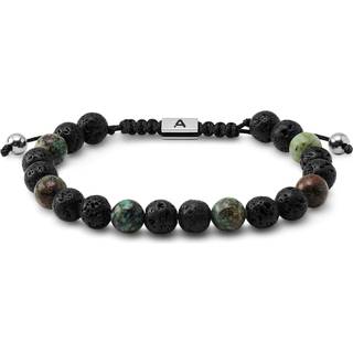 Sanatio | 8 mm Lavasten & Afrikansk Turkis Armbånd