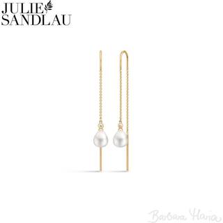 Julie Sandlau Tasha Pearl ørekæder i forgyldt sterlingsølv - HKS704GDWHPLCZ