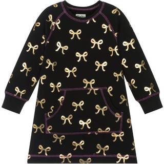 Hatley Hatley Guld Sløjfe Sweatshirt Sort Kjole - 104110cm