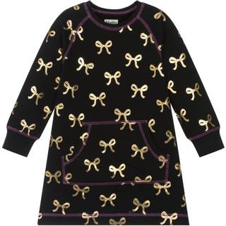 Hatley Hatley Gold Bows Sweatshirt Black Dress - 4 Yrs
