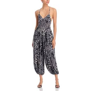 Norma Kamali Kenny leopard-print jumpsuit - brown - S