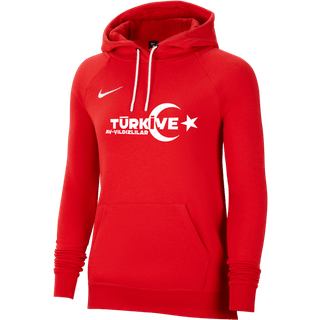 Sweatshirt med hætte Nike TFF Hoody EC 2024 Women tffrcw6957-tffrcw6957 Størrelse XL