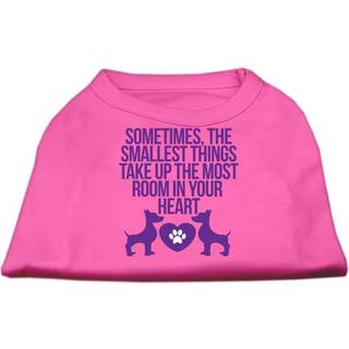 Minsta saker skärmtryck hundskjorta ljusrosa sm
