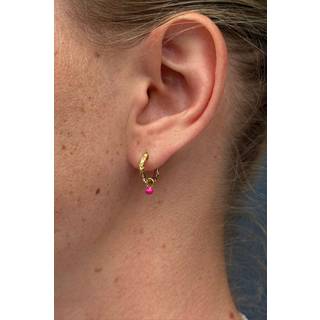 Enamel Copenhagen x Molly&My - Hoops, Belle E245GM - Pink