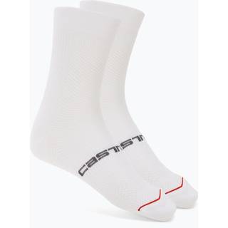 Castelli Espresso 2 12 cykelstrømper hvid - Strømpe str. 39-41