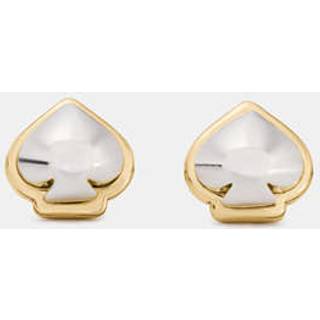Kate Spade New York Gold Mix Domed Sculpted Spade Studs - Gold