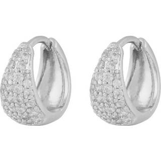 Snö Of Sweden Essential Honey Crystal Small Oval Ear Silver Clear Onesize