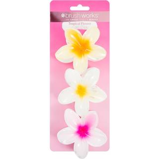 Brushworks Tropical Flower Claw Clips 3pcs