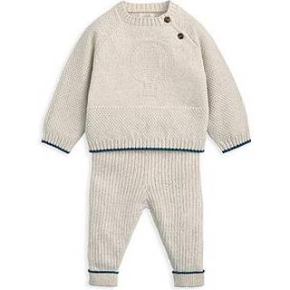 Mamas & Papas Mamas & Papas'sæt med brun strikket top og Leggings med varmluftballon