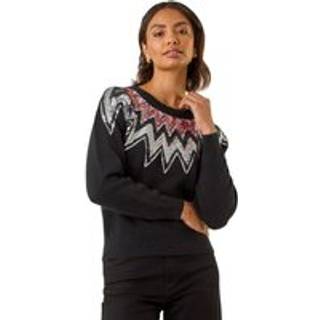 Roman Striktrøje med romersk pailletudskæring