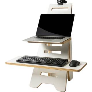 Prokord Sit To Stand Desk Wood White