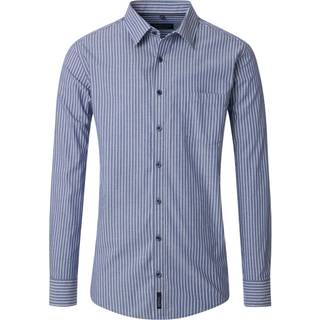 CasaModa Herren Hemd blau gestreift Comfort Fit