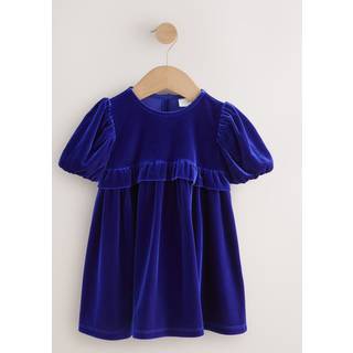 Next Fløjlskjole med flæser til fest (3mdr.-8år) - 110-116cm (5-6 år)