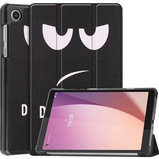 Lenovo Tab M8 (4. Gen.) - EIDERWOOD Tri-Fold Kunstlæder Flip Cover m. Mønster - Don&#39;t Touch Me