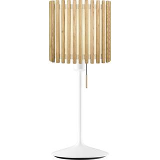 Komorebi Square bordlampe, egetræ og hvid • UMAGE