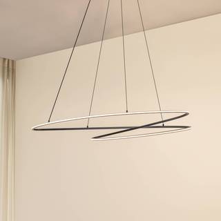 Hængelampe Gavril Lucande, dæmpbar, Sort, Stue/spisestue, Metal, Moderne