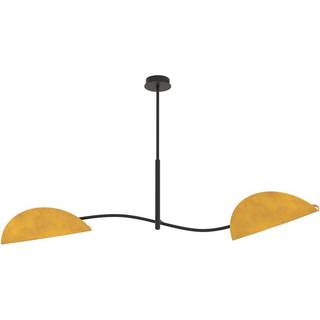 Lotus 2 Sort/Gullig-orange loftslampe - E14, 230V, uden lyskilde