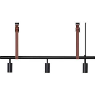 RUBN Long John Pendel 3 Spots (100 cm) Black Brown Leather