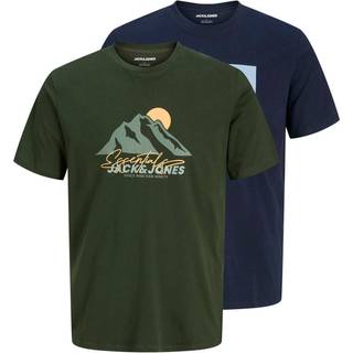 JACK & JONES JUNIOR JACK & JONES JUNIOR Blå 2 Pakke Kortærmede T-shirts