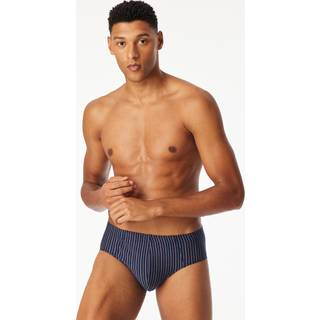 Schiesser Herren Slips blau Baumwolle & Mix Gestreift