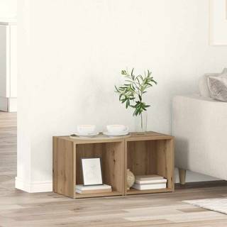 TV-møbelsæt Vægmonteret 2 pcs Artisan Egetræ 37 x 35 x 37,5 cm