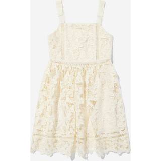 Self-Portrait Kids Bow lace dress - white - Y 10/12