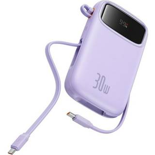 Baseus QPow 2 Powerbank 30W 20000mAh med 2xUSB-C - Lilla