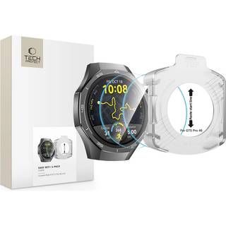 Tech-Protect Easy Set+ Huawei Watch GT 5 Pro (46mm) Skærmbeskyttelsesglas - inkl. Installationsramme - 2 stk. - Gennemsigtig
