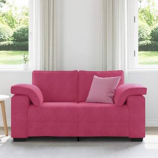 elskovssofa 120 cm fløjl vinrød