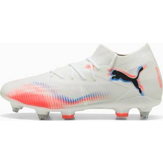 PUMA FUTURE 8 MATCH MxSG Football Boots Unisex, Shoes, White/Black/Glowing Red, 40.5