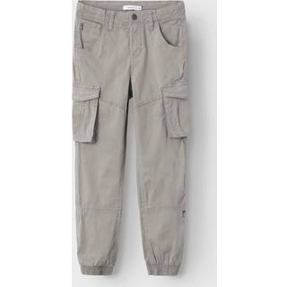 NAME IT Cargobukser Ryan Elephant Skin Grå