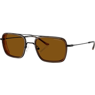 Emporio Armani Mand EA2162 300163 Solbriller Metal Sort Bronze Firkantet Normal