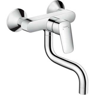 Hansgrohe Logis 1-grebs køkkenarmatur for væg, Krom